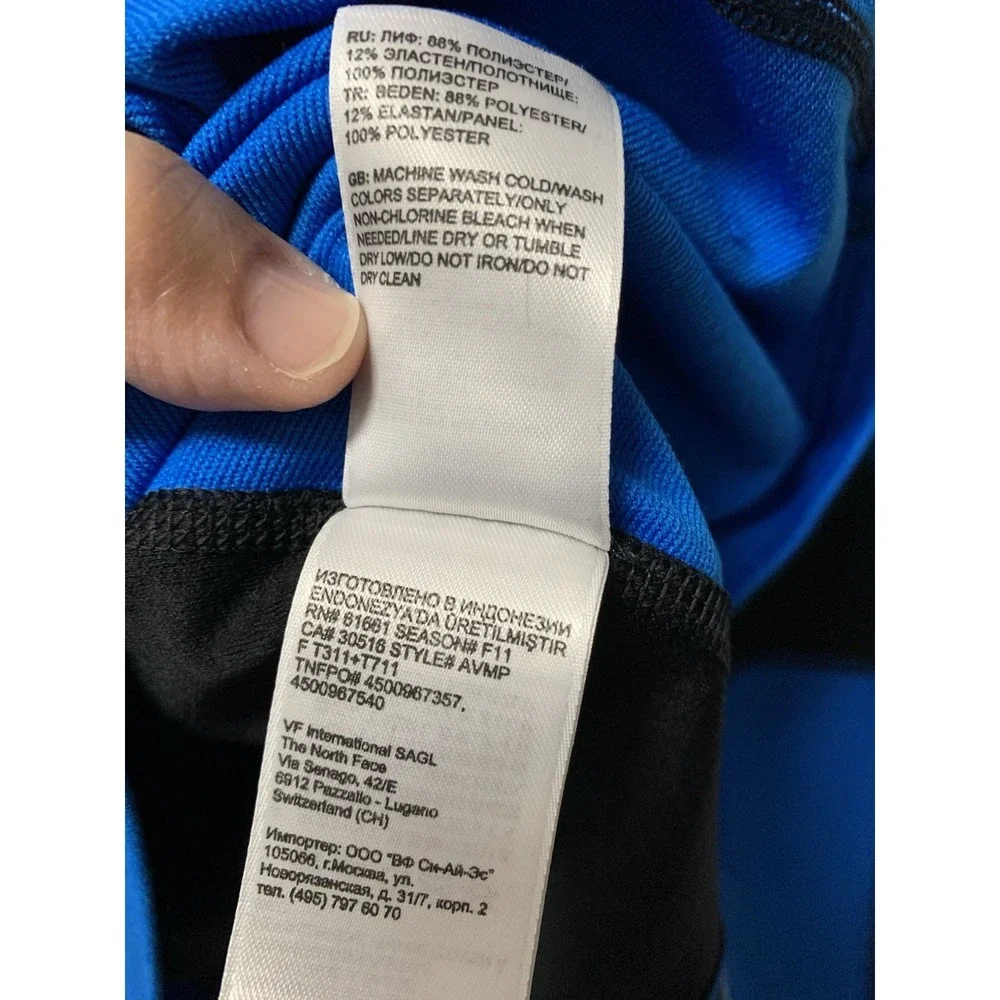 The North Face Flight Series Men Long Sleeve Performance Shirt Blue L Vaporwick
